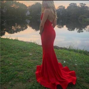 Jovani Atria Red Prom Couture Dress
